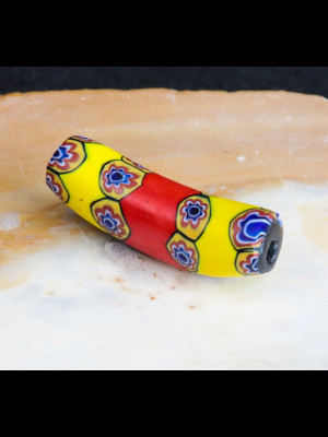 Perle de troc vénitienne millefiori "banane" 